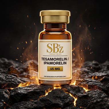 Tesamorelin / Ipamorelin vial mockup